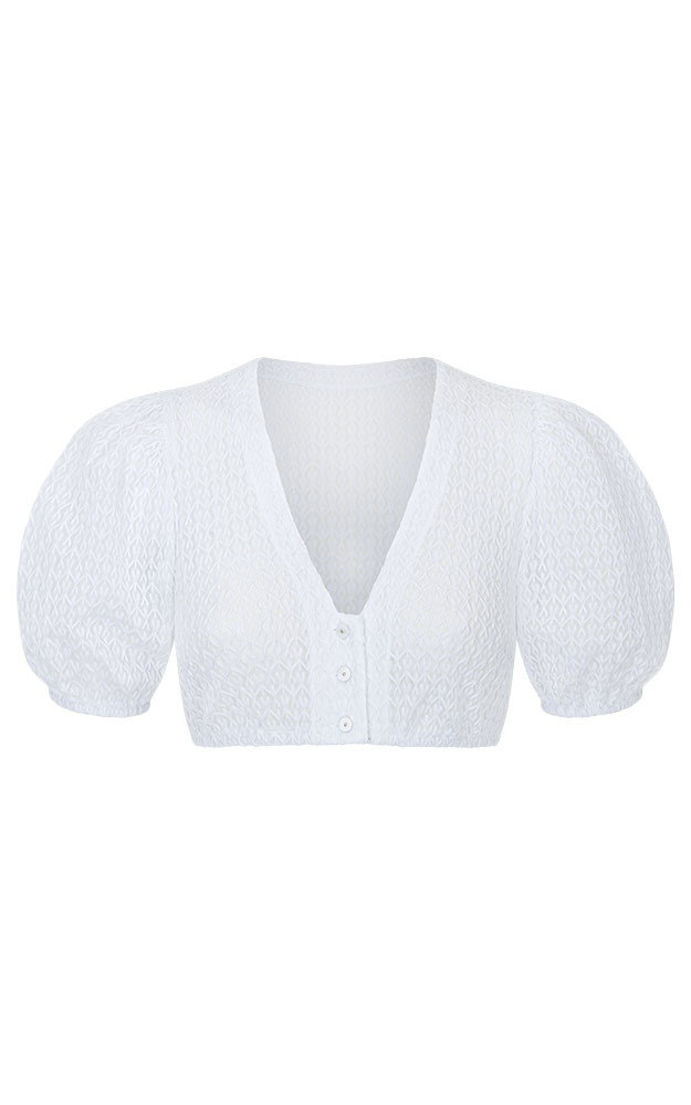 Dirndlbluse Paula, weiß
