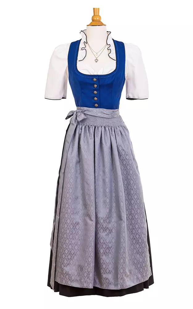 Blusendirndl Schaumburg /E blau/sw, ohne Schürze