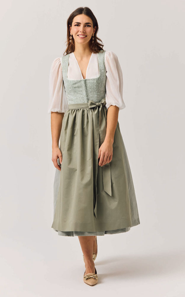 Dirndlbluse Selina, creme 3/4-Arm