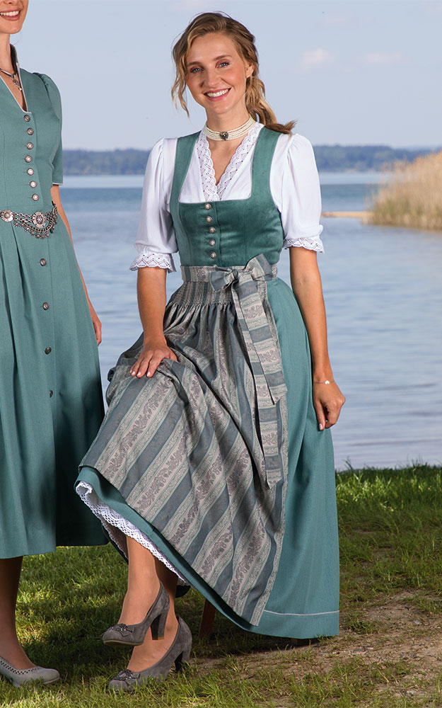 Blusendirndl Inselsee Samt, ohne Schürze