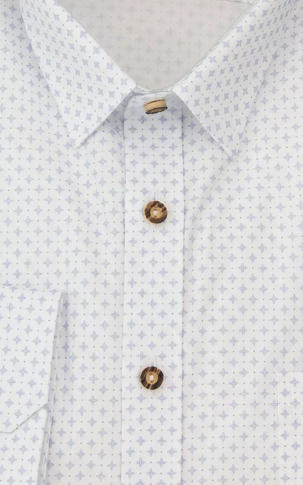 Hemd 2603 4249 53, weiß/blau - Slim fit