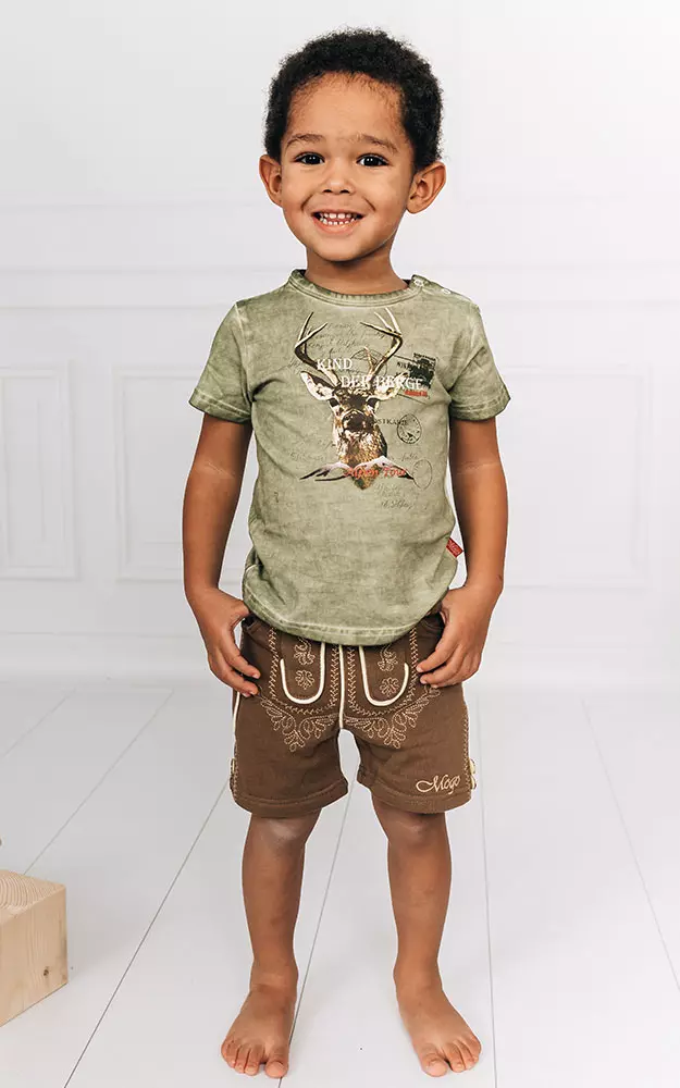 T-Shirt Berge, grün