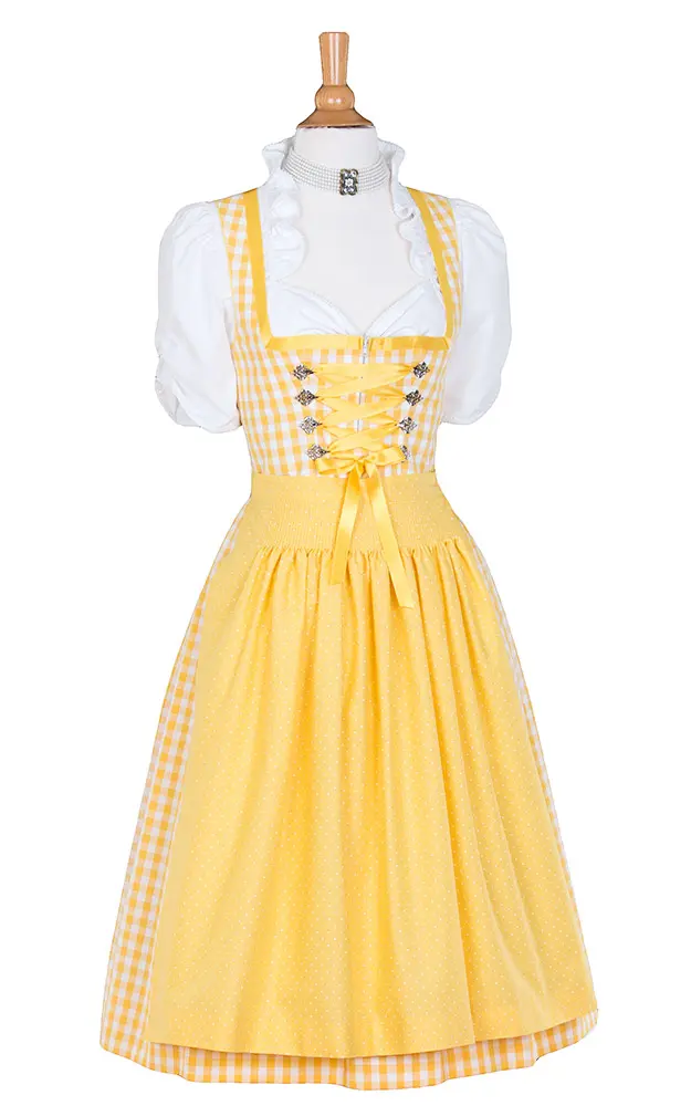 Blusendirndl Engeltal /E gelb, mit Schürze