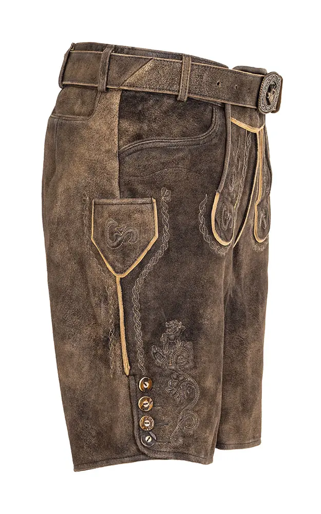 Lederhose Fuschlsee mit Gürtel, marlin