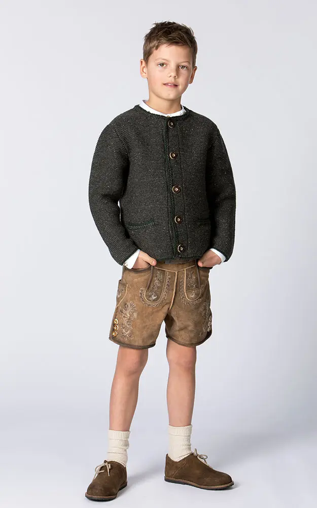 Kinder-Strickjacke, anthrazit