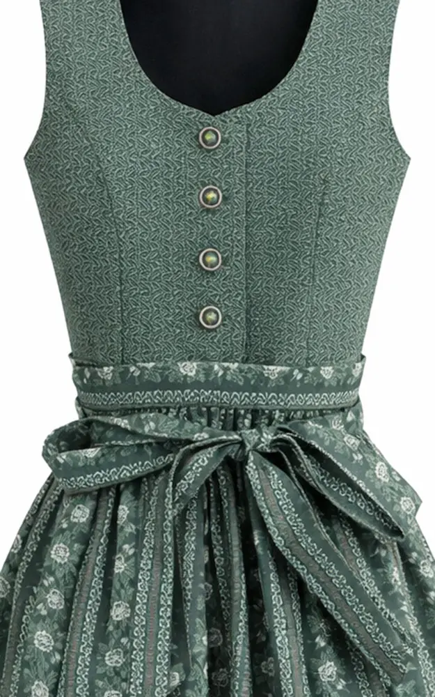 Kinderdirndl Sandra mit Schüze, grün