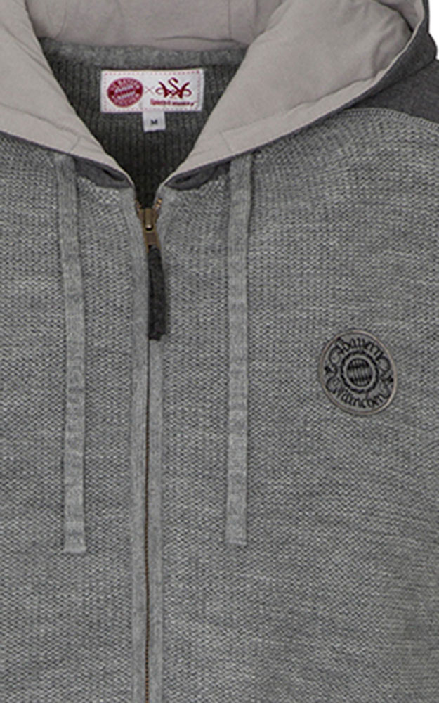 Strickjacke Gavin, grau - FC Bayern