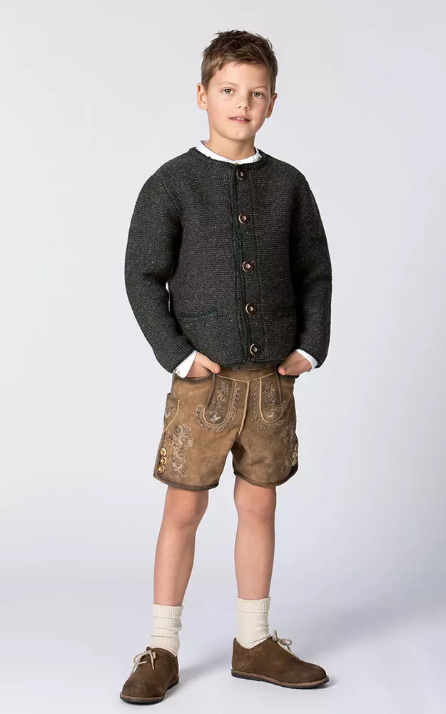 Kinder-Strickjacke, anthrazit