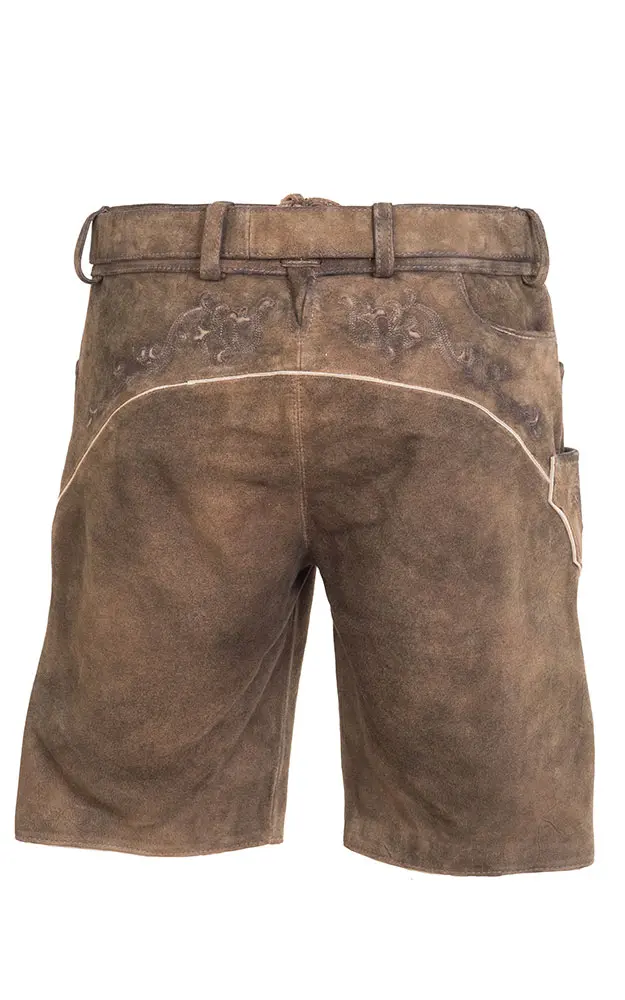 Lederhose Haldensee mit Gürtel, braun