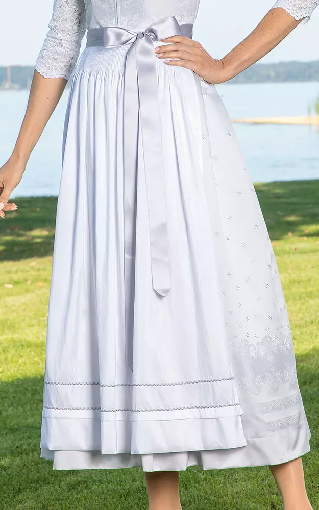 Schürze Perlsee, weiß