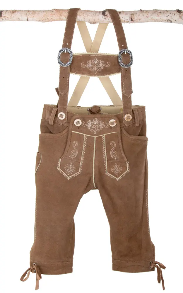 Kinder-Bundlederhose mit Träger, reh