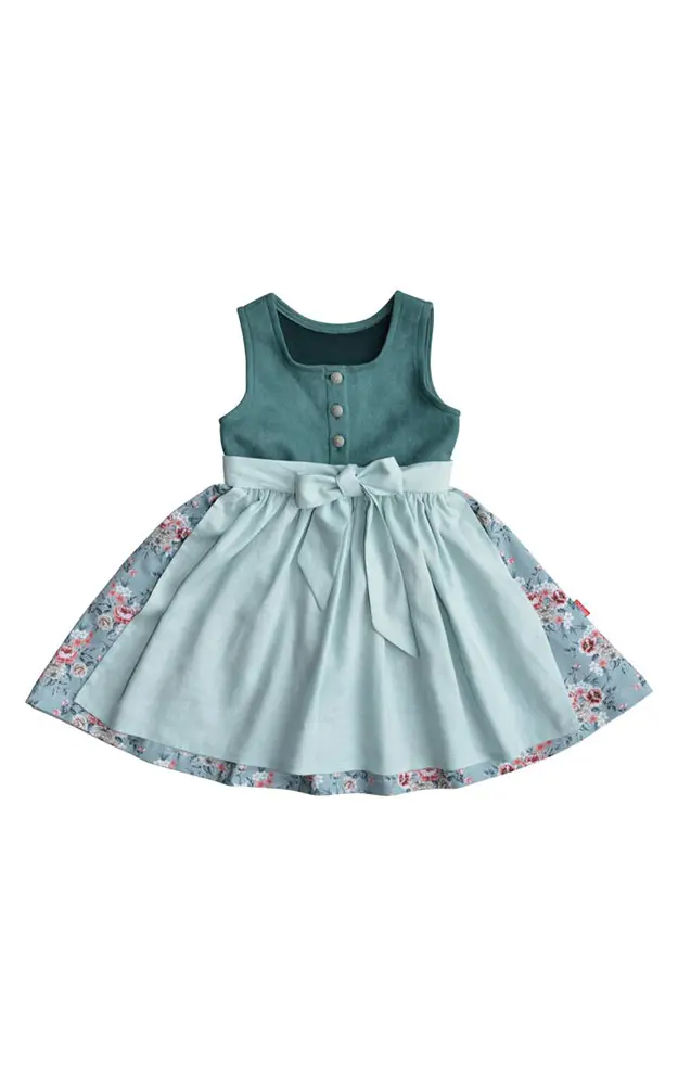 Baby-Dirndl Tini mit Schürze, grün
