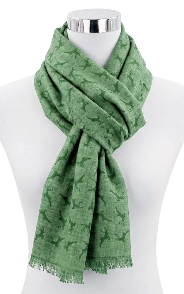 Schal Hirsch, grün
