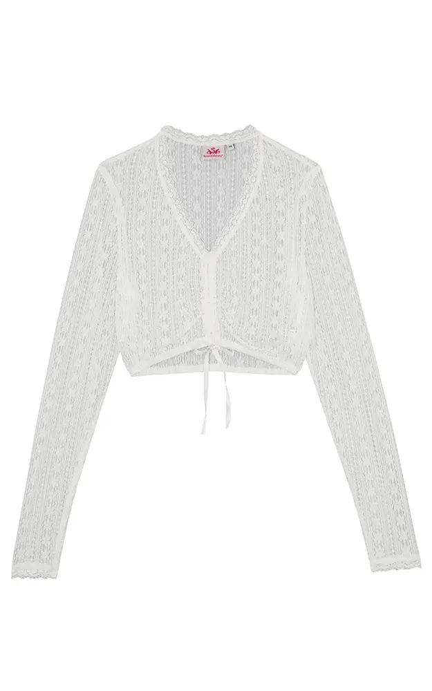 Dirndlbluse Gaisach, weiß