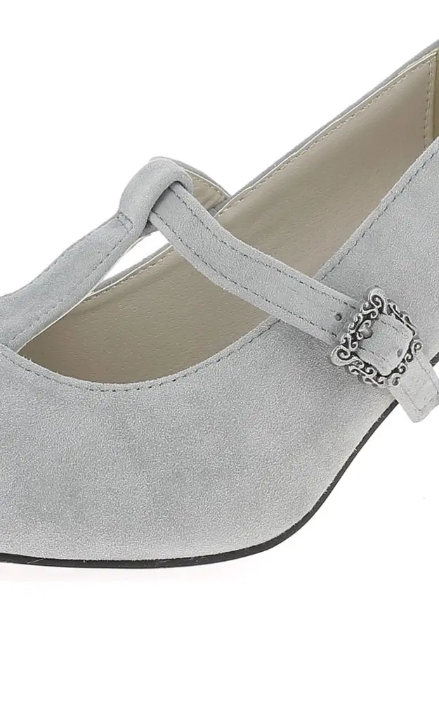 Velours-Schuhe 3009602108, steingrau