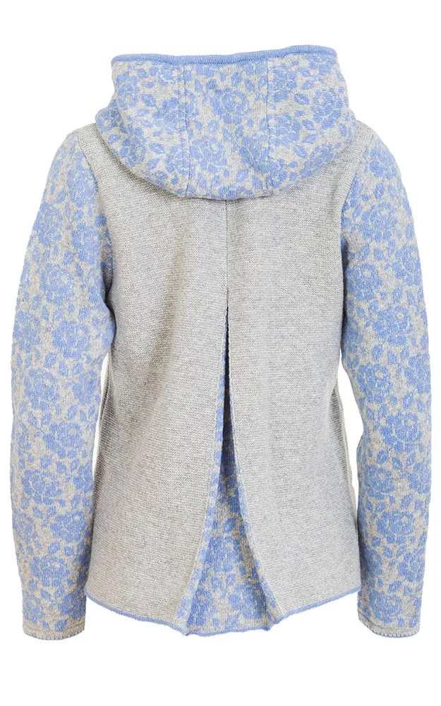 Strickjacke Guilia, silber/hellblau