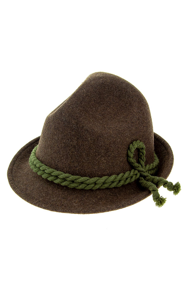 Kinderhut 43, braun meliert