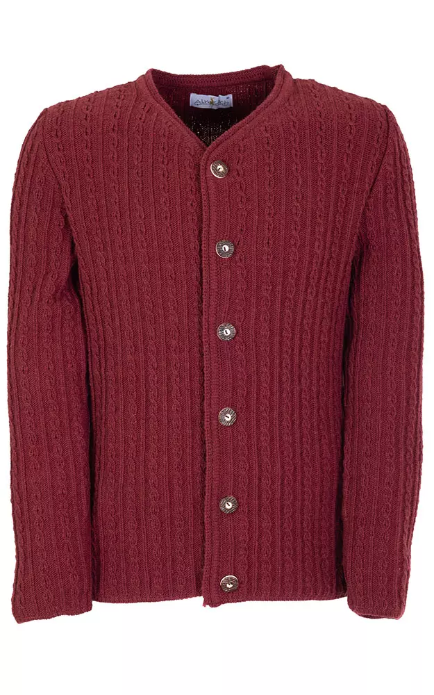 Strickjacke 1520, weinrot