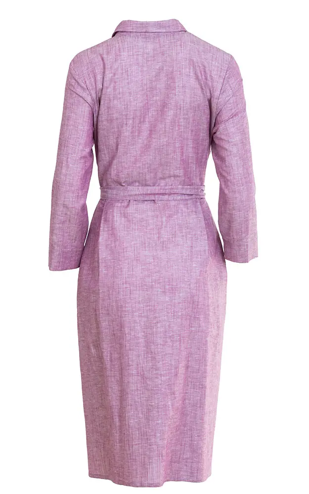 Kleid mit Biesen, beere