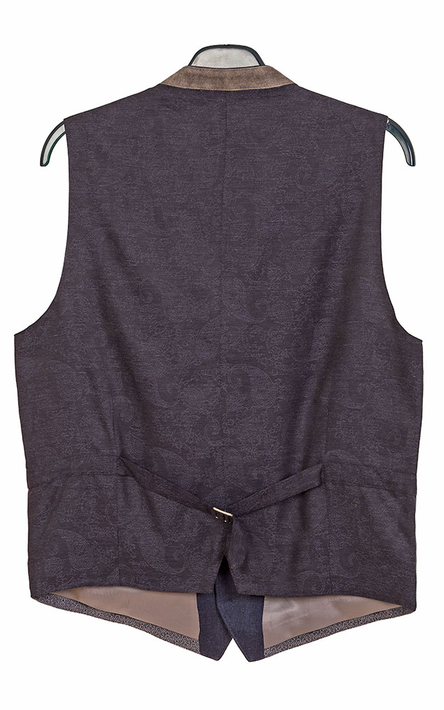 Weste Christoph, beige/blau