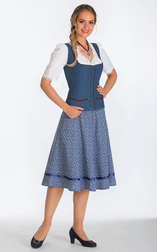 Mieder Landsberg, jeansblau