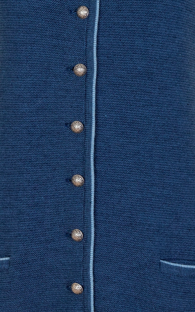 Strickweste Pana, jeansblau/hellblau
