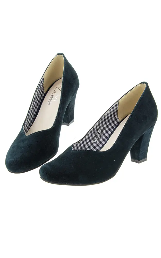 Velours-Schuhe 3000507017, dunkelblau