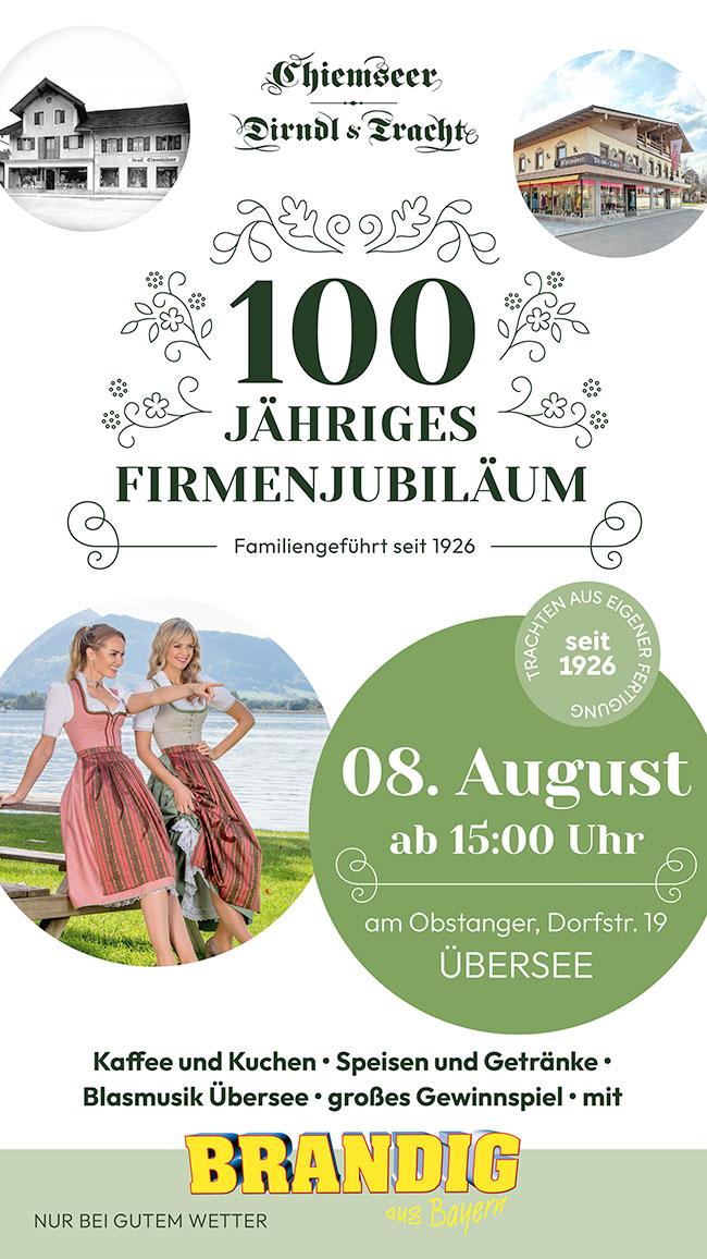 100 Jahre Chiemseer Dirndl & Tracht