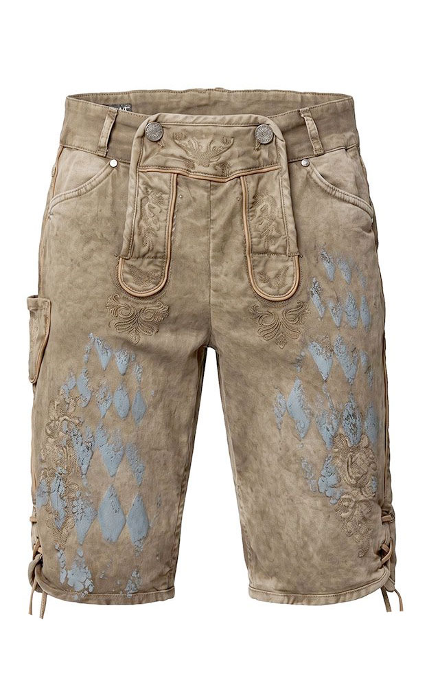 Stofflederhose Trachtenjeans Bayern, schlamm