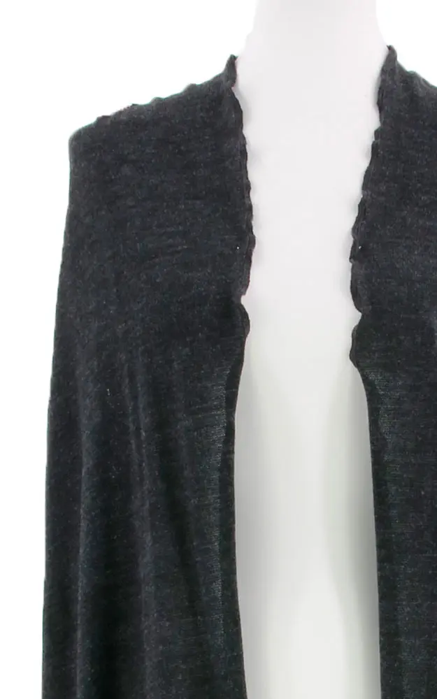 Stola Rüsche, anthtrazit