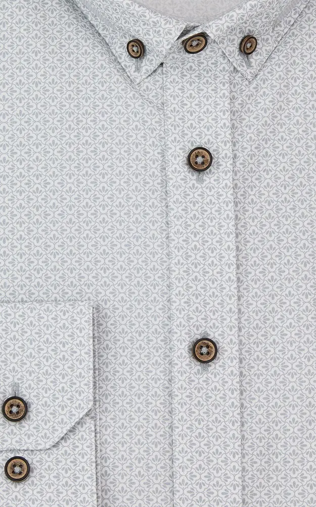 Hemd 3034 10185, grau - Slim fit