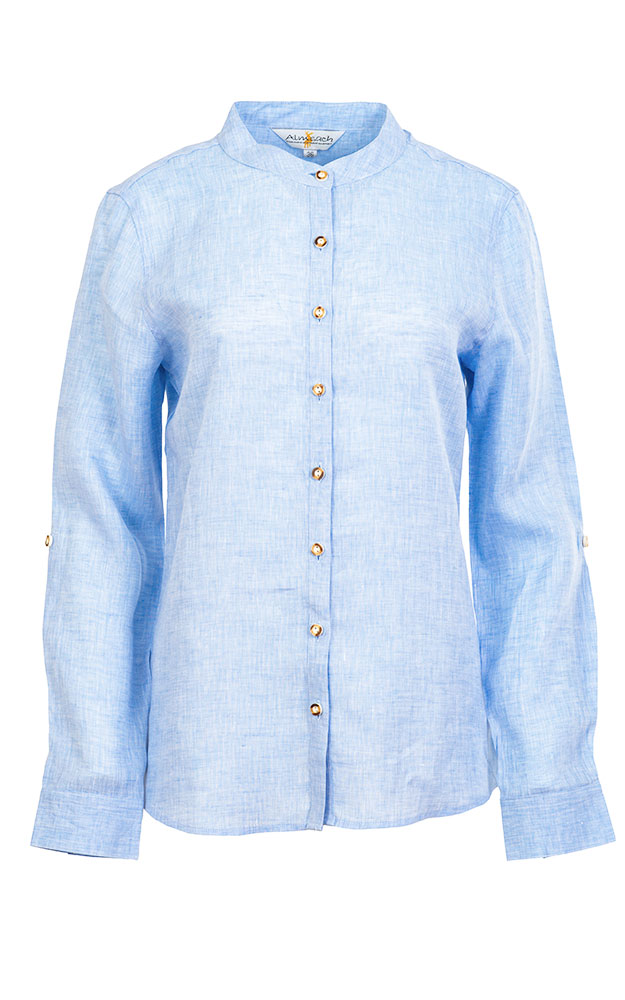 Trachtenbluse Loli, hellblau