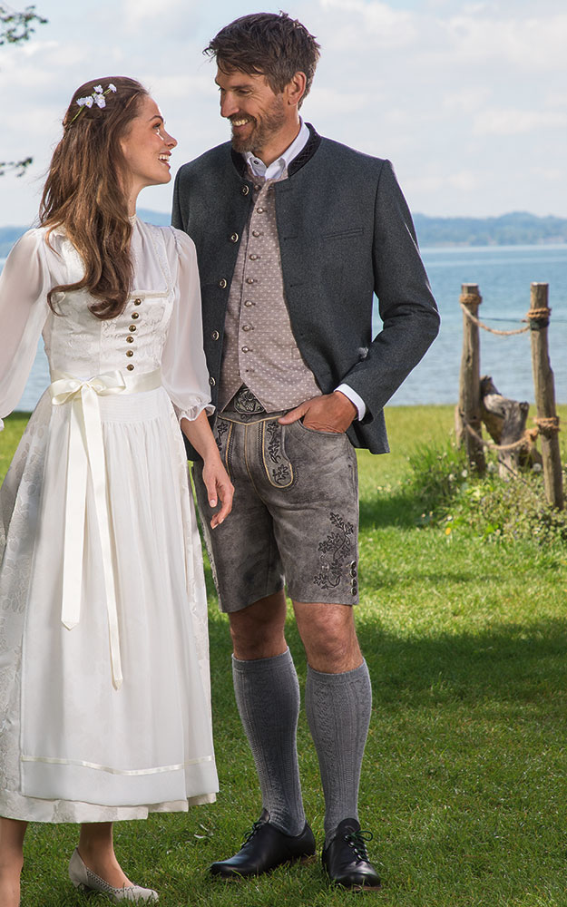 Lederhose Howard mit Gürtel, oxford
