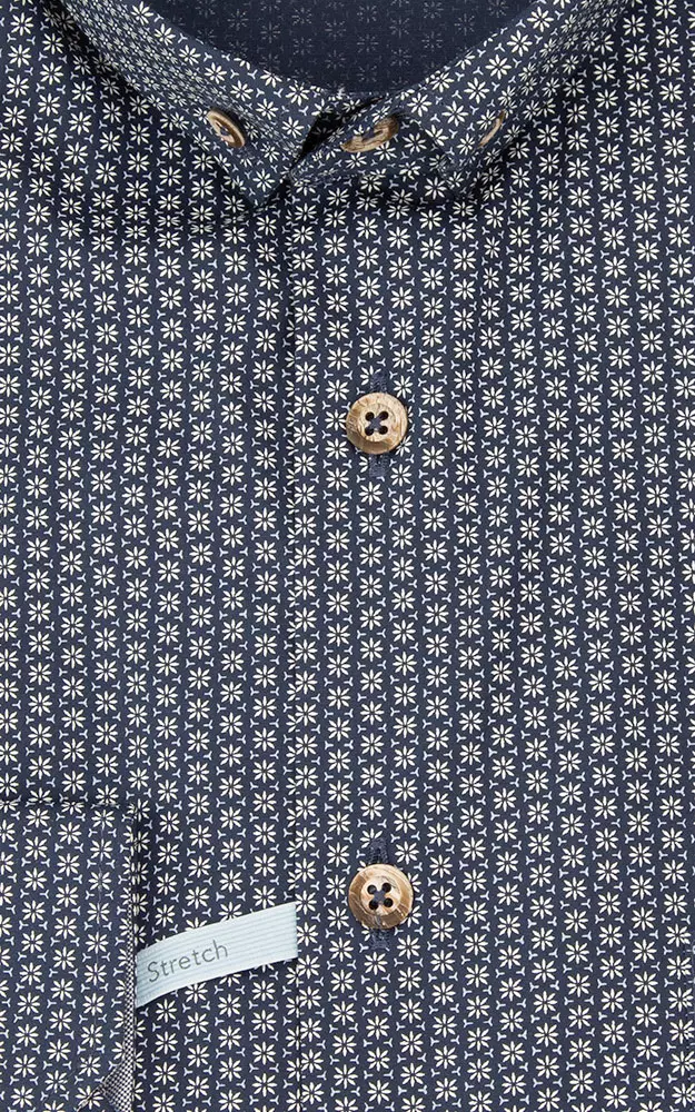 Hemd 3110 14159, blau LK - Slim fit Stretch