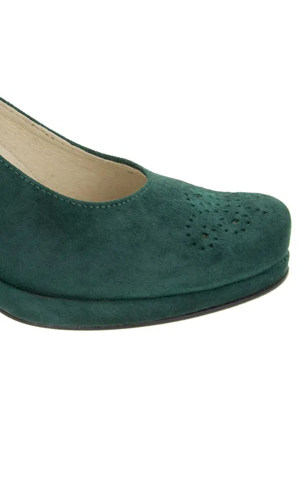 Velours-Schuhe 6117, tanne