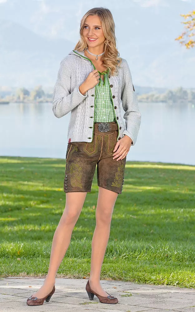 Damenlederhose Eichberg, antik