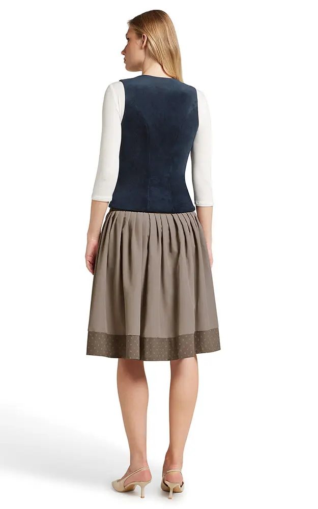 Mieder Samt 64250, dunkelblau