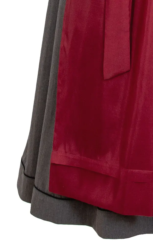 Blusendirndl Hartsee /E schwarz/grau, ohne Schürze