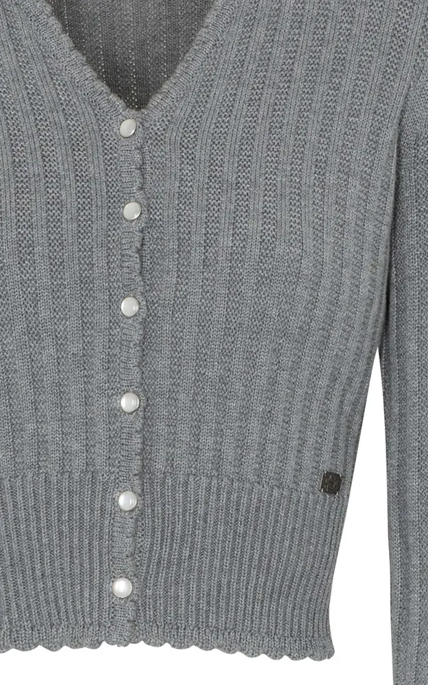 Strickjacke 351280, mittelgrau