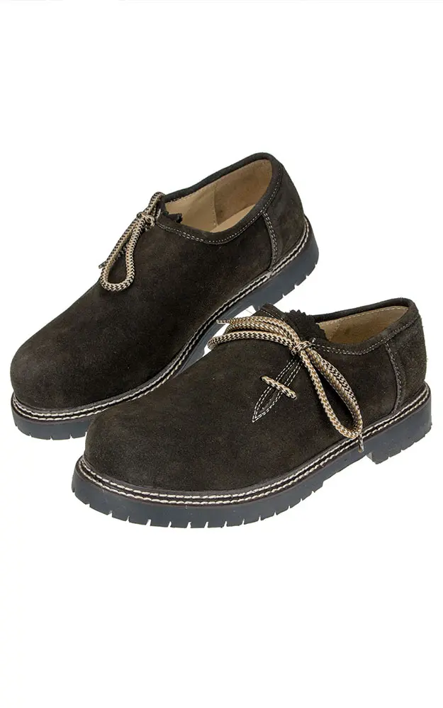 Set-Haferlschuhe Velour, altsbg.