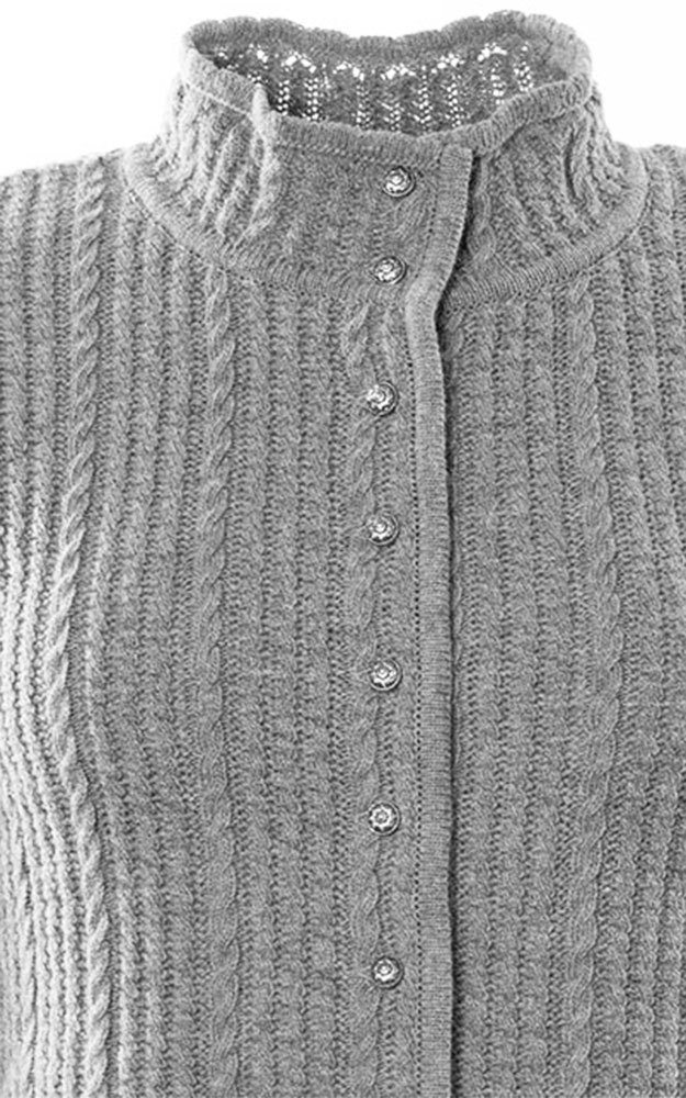 Strickjacke Lea, silber