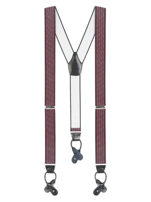 Hosenträger Stresemann, rot/schwarz