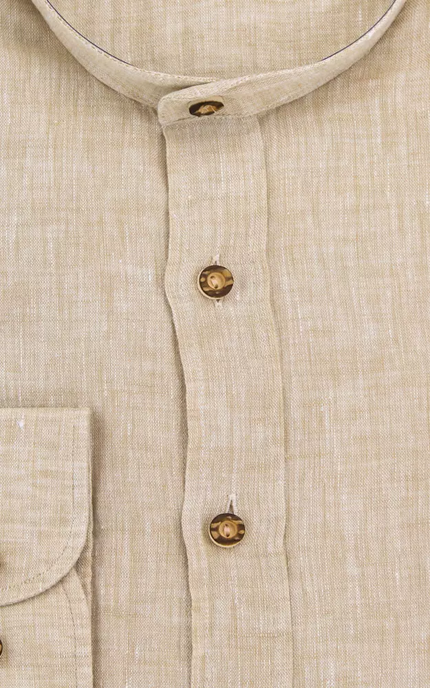 Hemd 4854H, SK beige - Slim fit