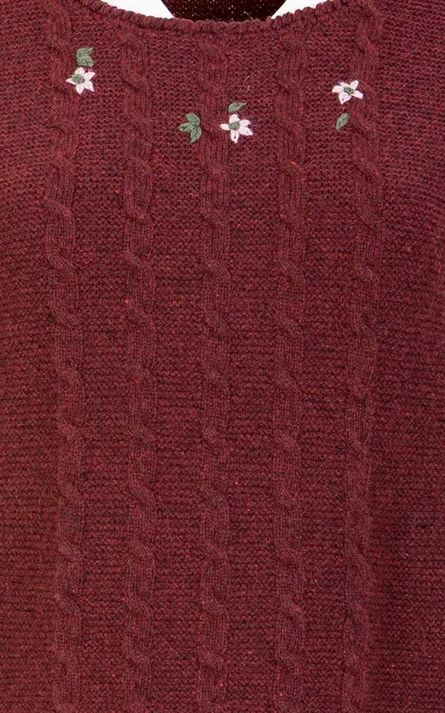 Pullunder Thur, weinrot