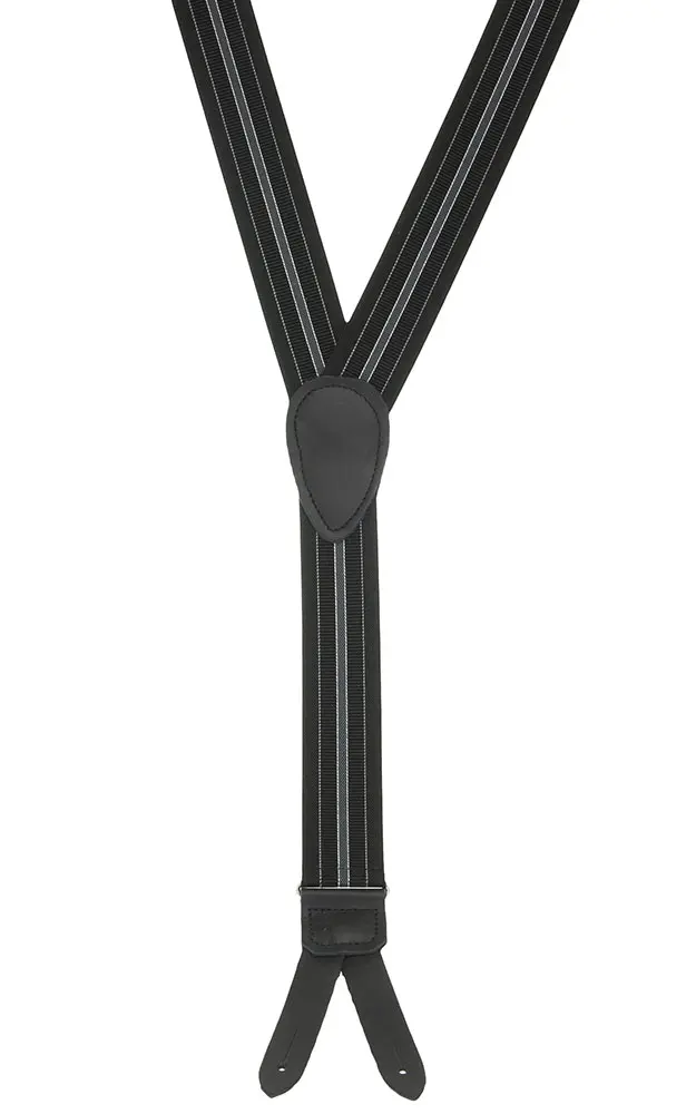 Hosenträger Stresemann 610, grau/schwarz