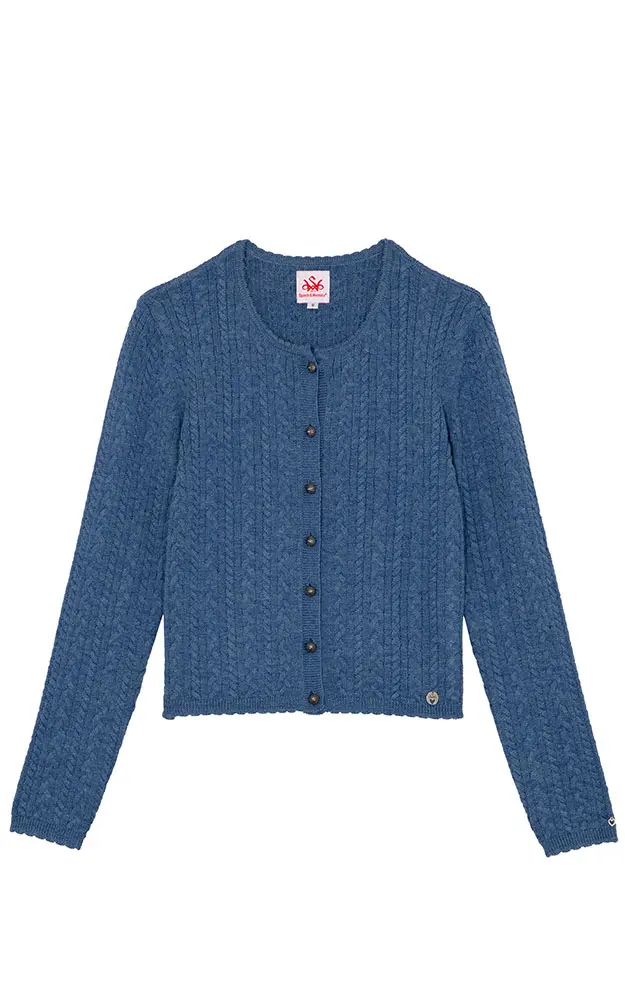 Strickjacke Delo, hellblau