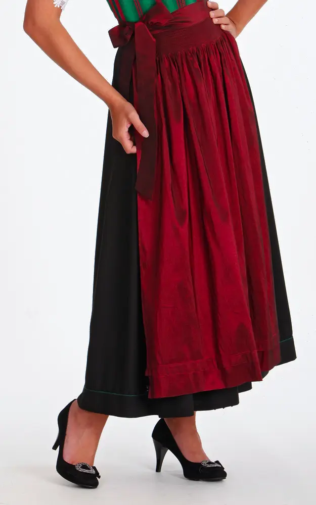 Schürze Taft Extra, weinrot