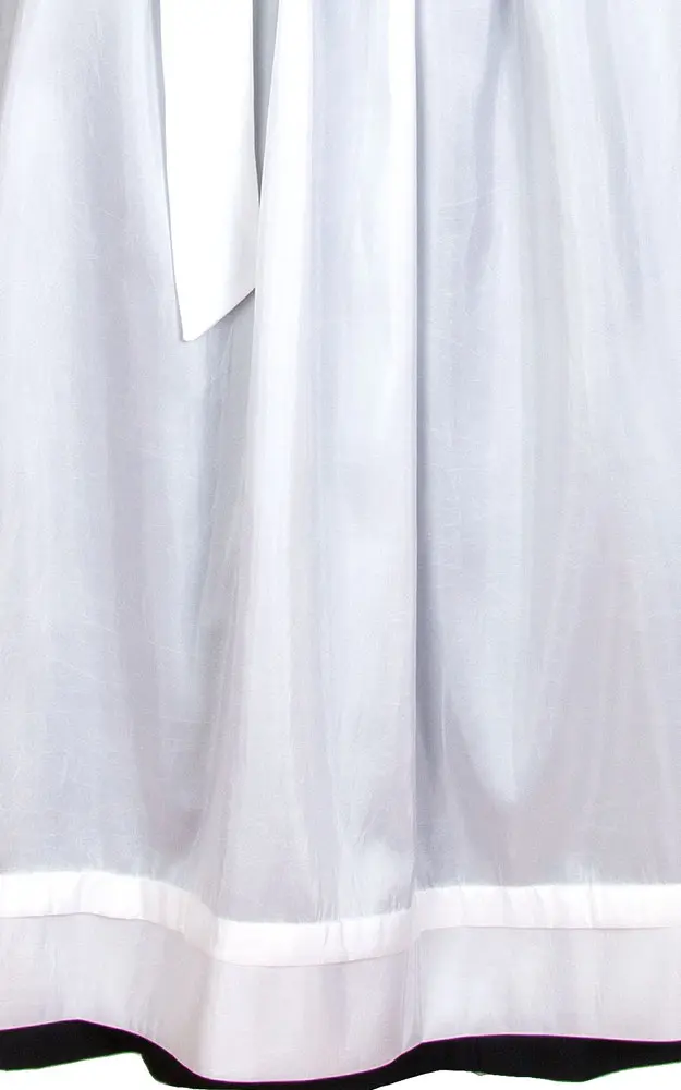 Schürze Taft, weiß