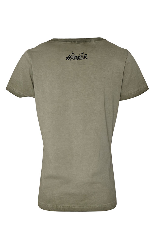 Damen-Shirt Einzigartig, oliv
