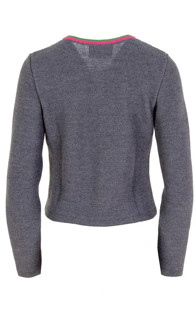 Strickjacke Samira 5, mittelgrau